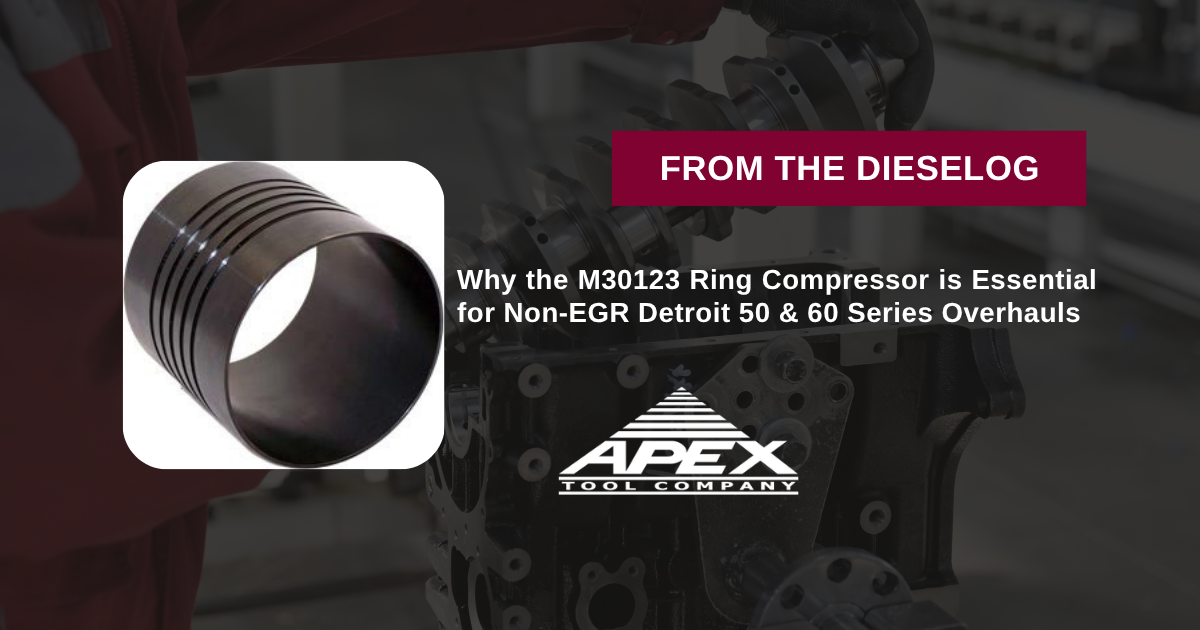 M30123 Detroit Diesel Series 50 and 60 Non-EGR Heavy Duty Engine Tapered Piston Ring Compressor Tool Sleeve